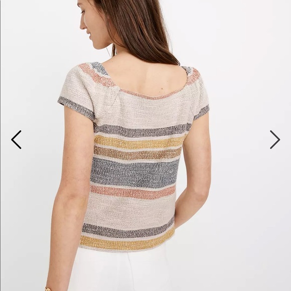 Madewell Texture & Thread Button-Front Top - S - Picture 5 of 5